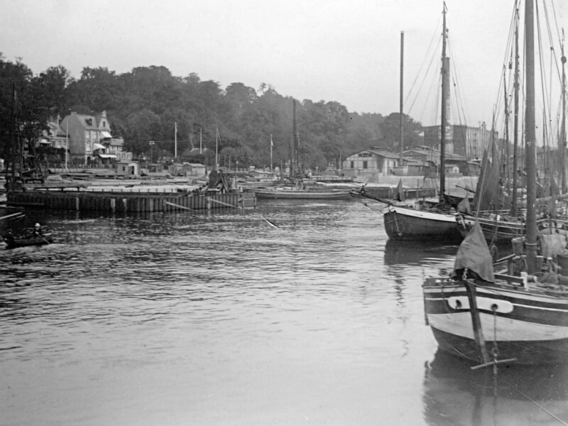 Bau des Neumühler Hafens 1912/13