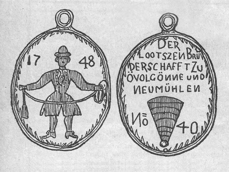 Das Lotsenzeichen der Lotsenbrüderschaft von Övelgönne und Neumühlen