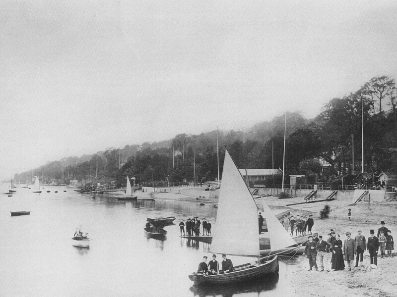 Strand bei Övelgönne um 1889