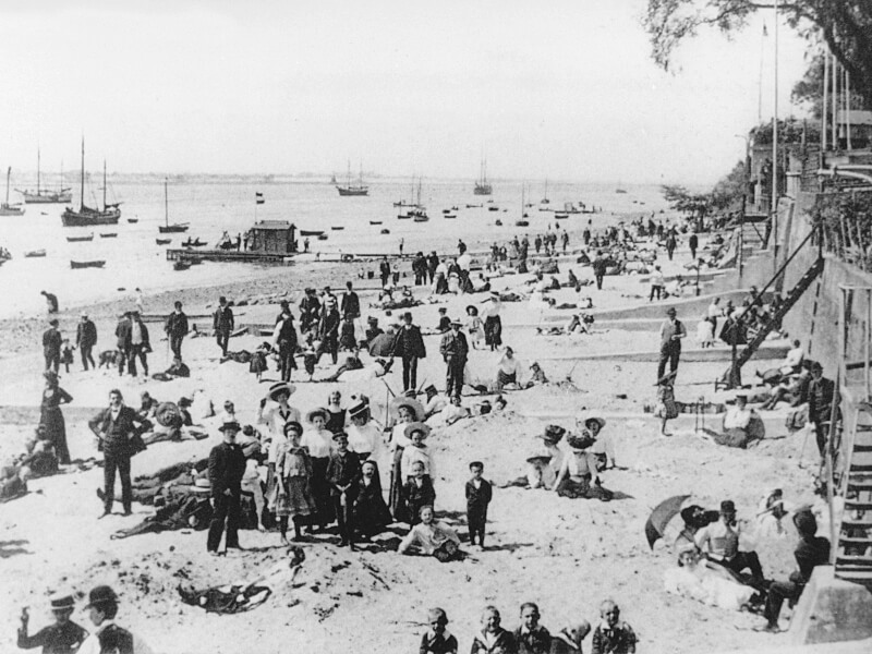 Strand von Övelgönne um 1904