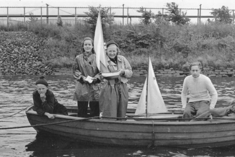 Modellsegelregatta in Oevelgoenne 1954