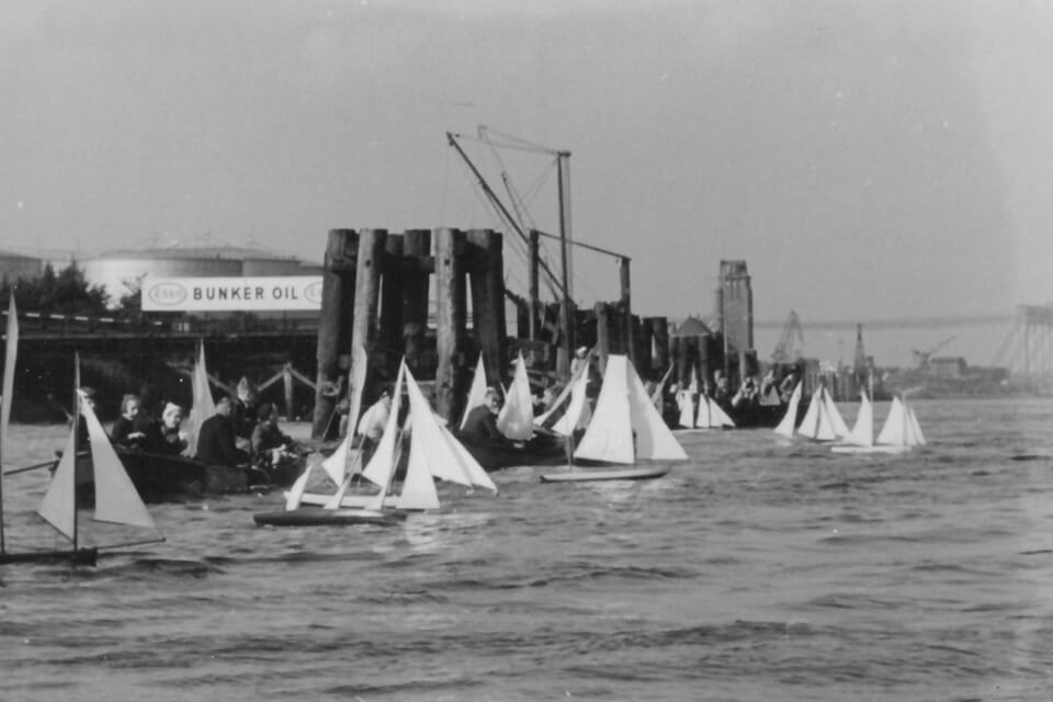 Modellsegelregatta in Oevelgoenne 1954